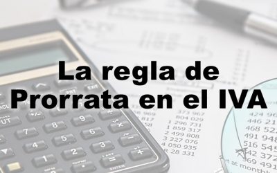 La regla de Prorrata en el IVA